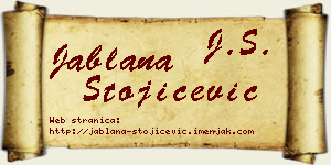 Jablana Stojičević vizit kartica